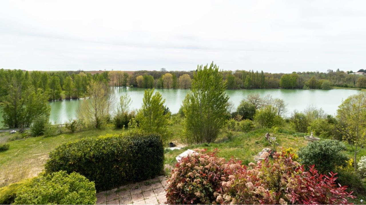 La Decouverte, Jacuzzi, Sauna, Et Terrasse Avec Vue Sur Lac A La Campagne Entre Toulouse Et Auch Villa Catonvielle ภายนอก รูปภาพ